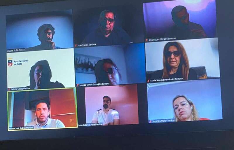 Sesión telemática de la Junta de Portavoces (Foto TA)